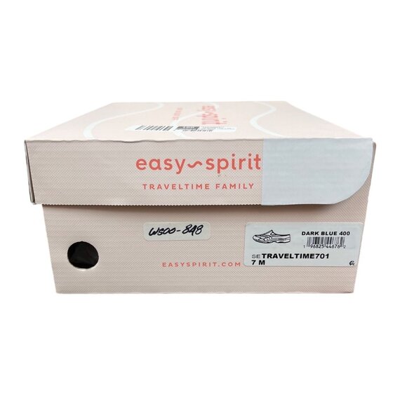 Easy Spirit Travel Time 701 Dark Blue Suede Plaid Slip-On Clogs Womens 7M - Picture 8 of 8